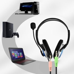 Casque avec micro intégré compatible - Jack 3.5mm